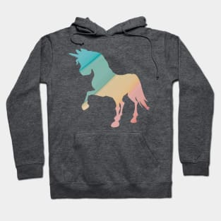 Colourful pastel rainbow unicorn Hoodie